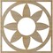 Ekena Millwork Blume Wood Fretwork Pierced Ceiling Medallion, Hickory, 38"OD x 13 1/8"ID x 3/8"T CMWP38X38X0375BLHI - alternate 4